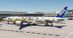 ANA - All Nippon Airways 777-381ER ( JA784A - EEVEE JET ) thumbnail 3