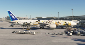 ANA - All Nippon Airways 777-381ER ( JA784A - EEVEE JET ) thumbnail 2