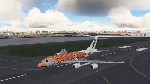 ANA Airbus A-380 Turtle Liveries for Levath's FSX Conversion (2 Liveries) "FLYING HONU"
