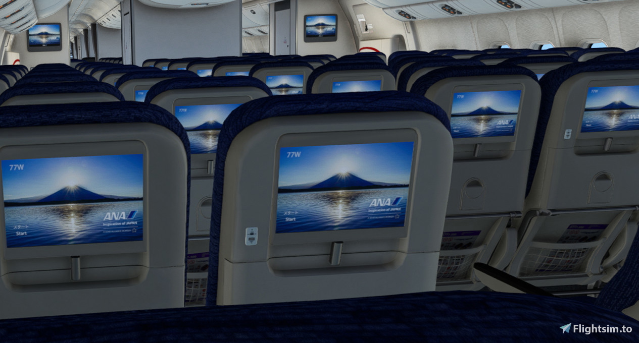 ANA - All Nippon Airways JA798A | w/Cabin | PMDG 777-300ER