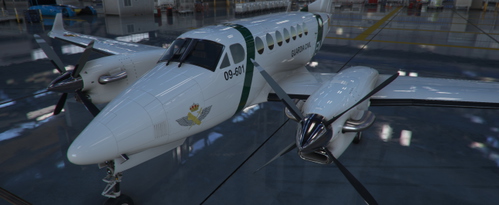 Black square Analog king air B350 GC