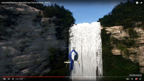 Animated Kaieteur Waterfall and Trees by Bijan - MSFS