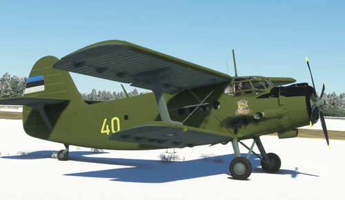 Antonov AN-2  Air Force Estonia 40 Yellow  „William Blue Monday “  