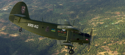 Antonov AN-2 Nyungwe 9XR-KG kaki weathered