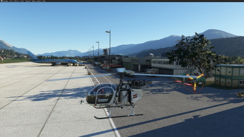 AS315B Aircraft Innsbruck