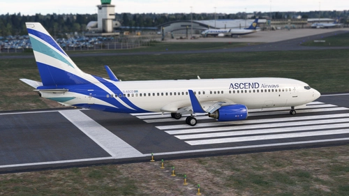 Ascend Airways  ✈ PMDG  B737-800 BW ✈  G-ASCD  
