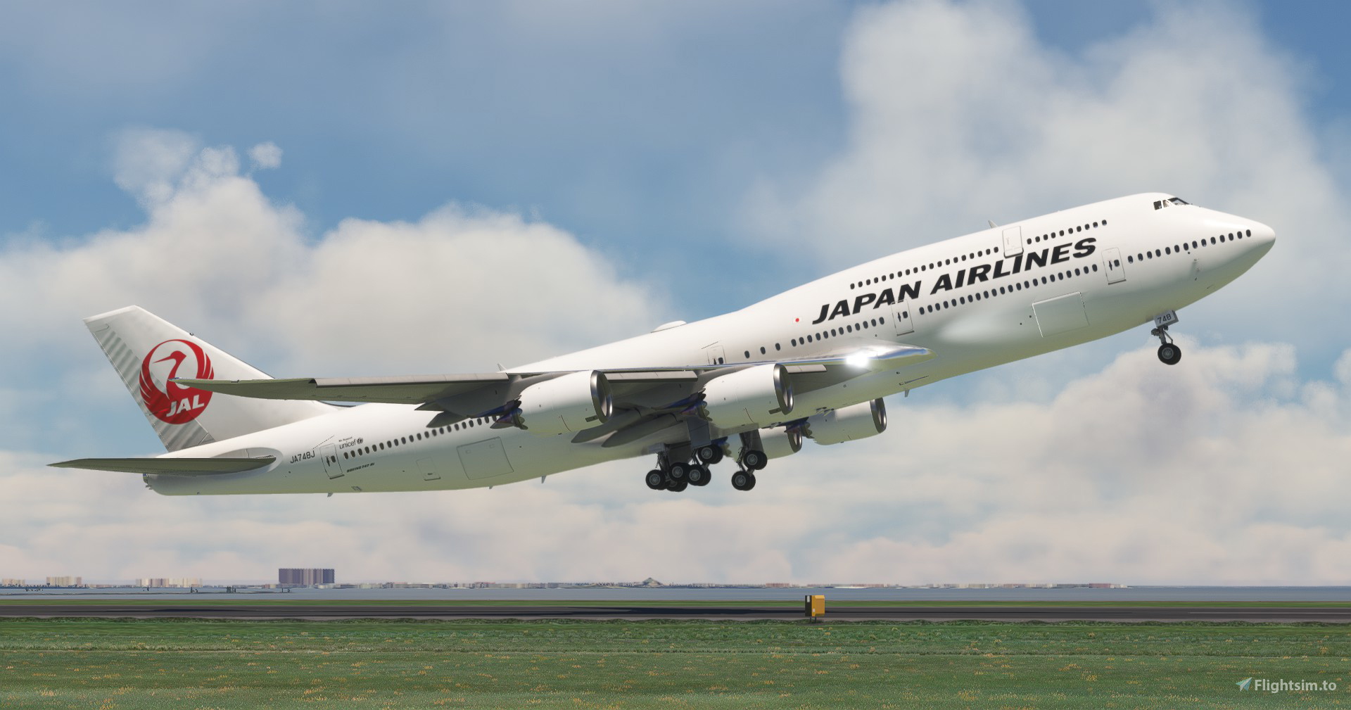 Asobo Boeing 747-8i JAPAN AIRLINES (Fictional) [8K] のために