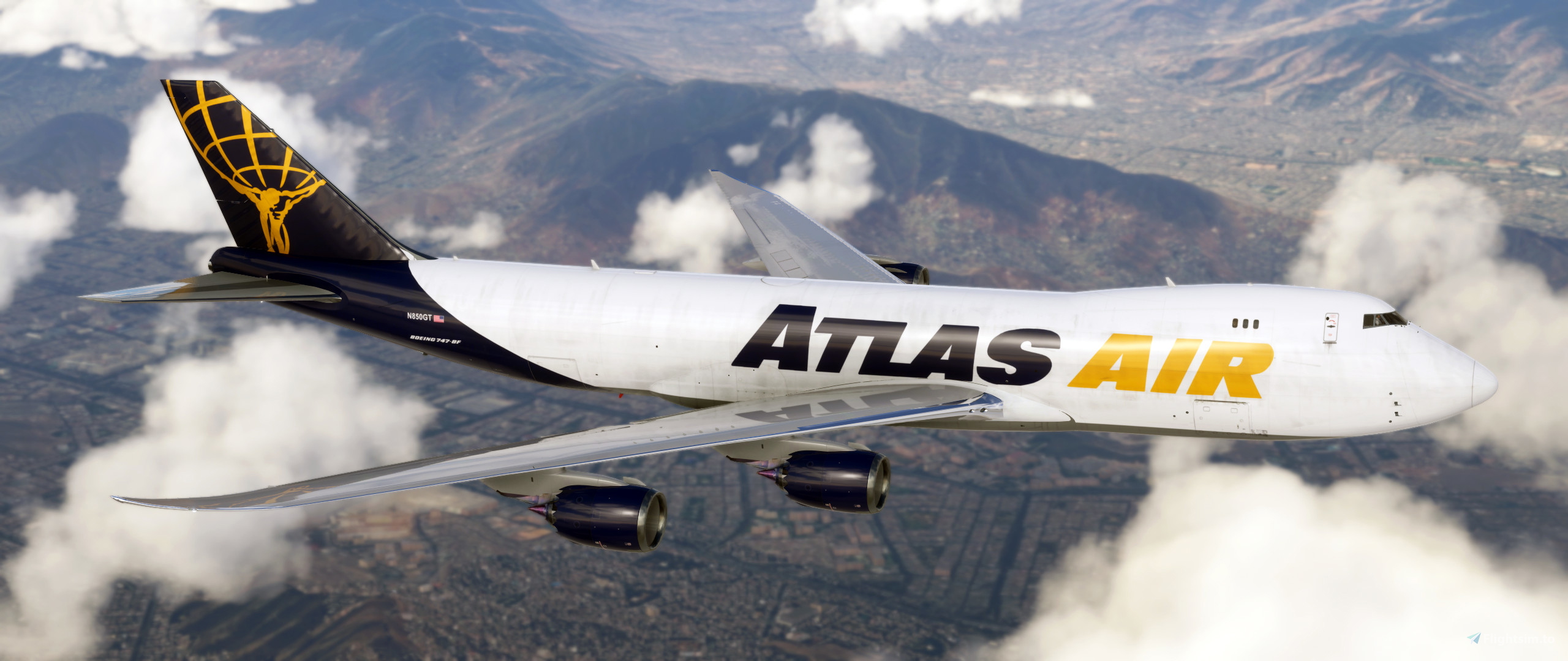 Asobo 747-8F Atlas Air N850GT for Microsoft Flight Simulator