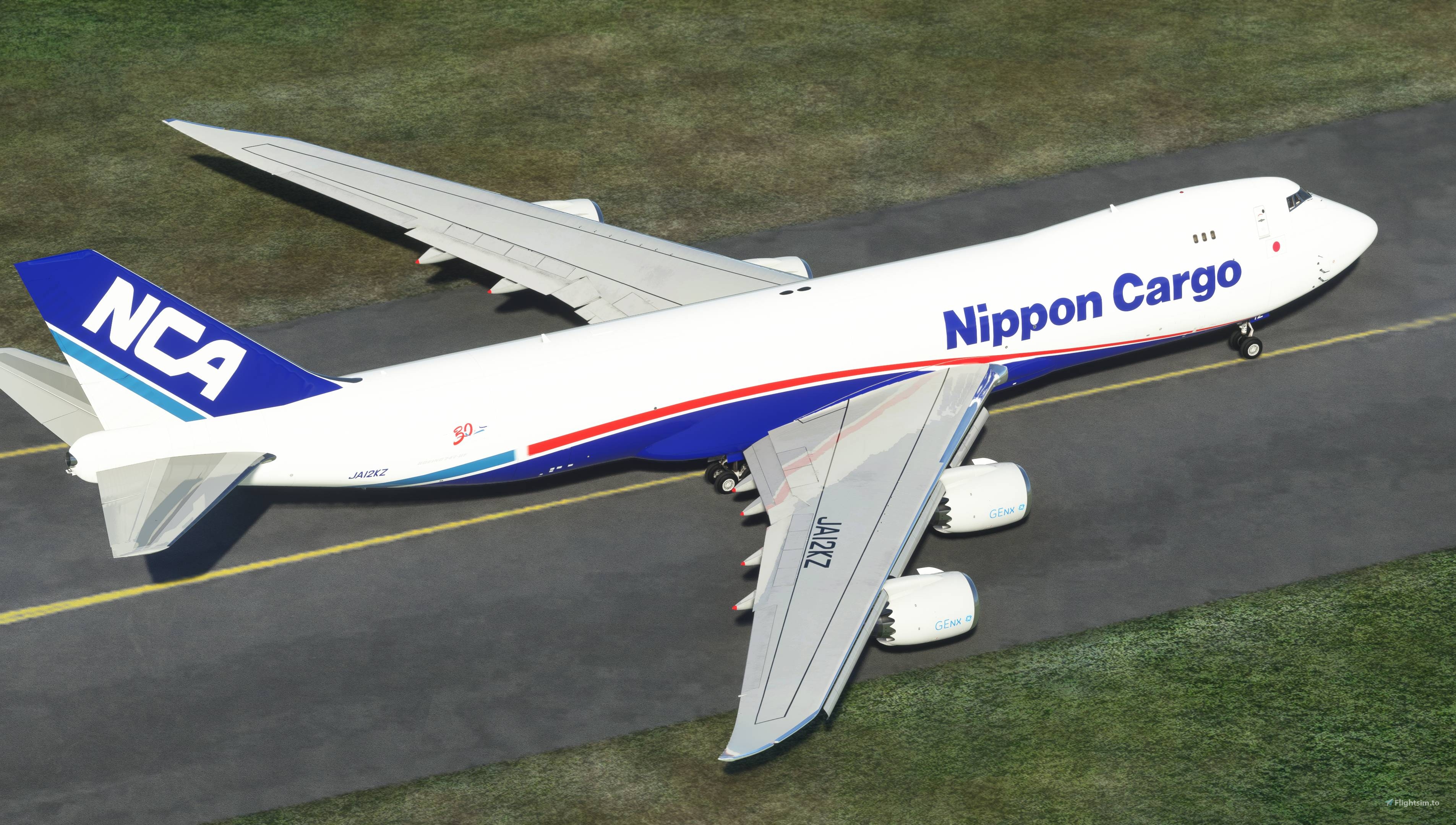Asobo 747-8F Nippon Cargo Airlines 30th Anniversary for Microsoft 
