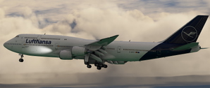 Asobo 747-8i Lufthansa D-ABYC "Sachsen" weathered. thumbnail 2