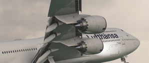 Asobo 747-8i Lufthansa D-ABYC "Sachsen" weathered. thumbnail 7