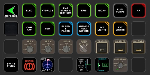 Asobo B747-8i STREAMDECK XL and SD PLUS PROFILE (need LORBYs Axis And OHs SD plugin)