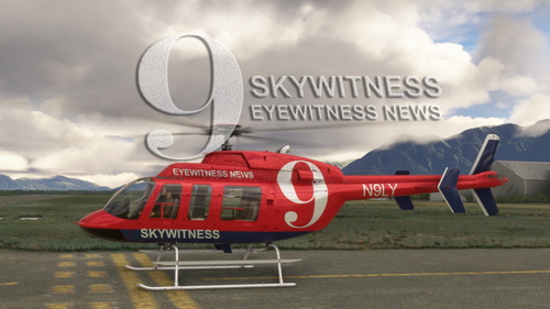 Asobo Bell 407 Channel 9 Eyewitness News "N9LY"