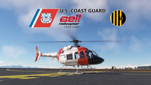 Asobo Bell 407 USCG Fictional (Weathered) 
