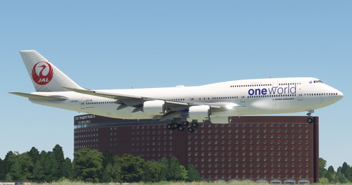 Asobo Boeing 747-8i JAPAN AIRLINES (oneworld  Livery)(Fictional) [8K]