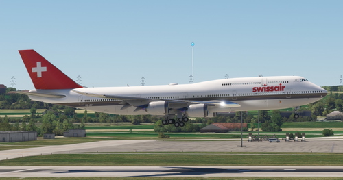 Asobo Boeing 747-8i SWISSAIR (OldLivery) (Fictional) [8K]