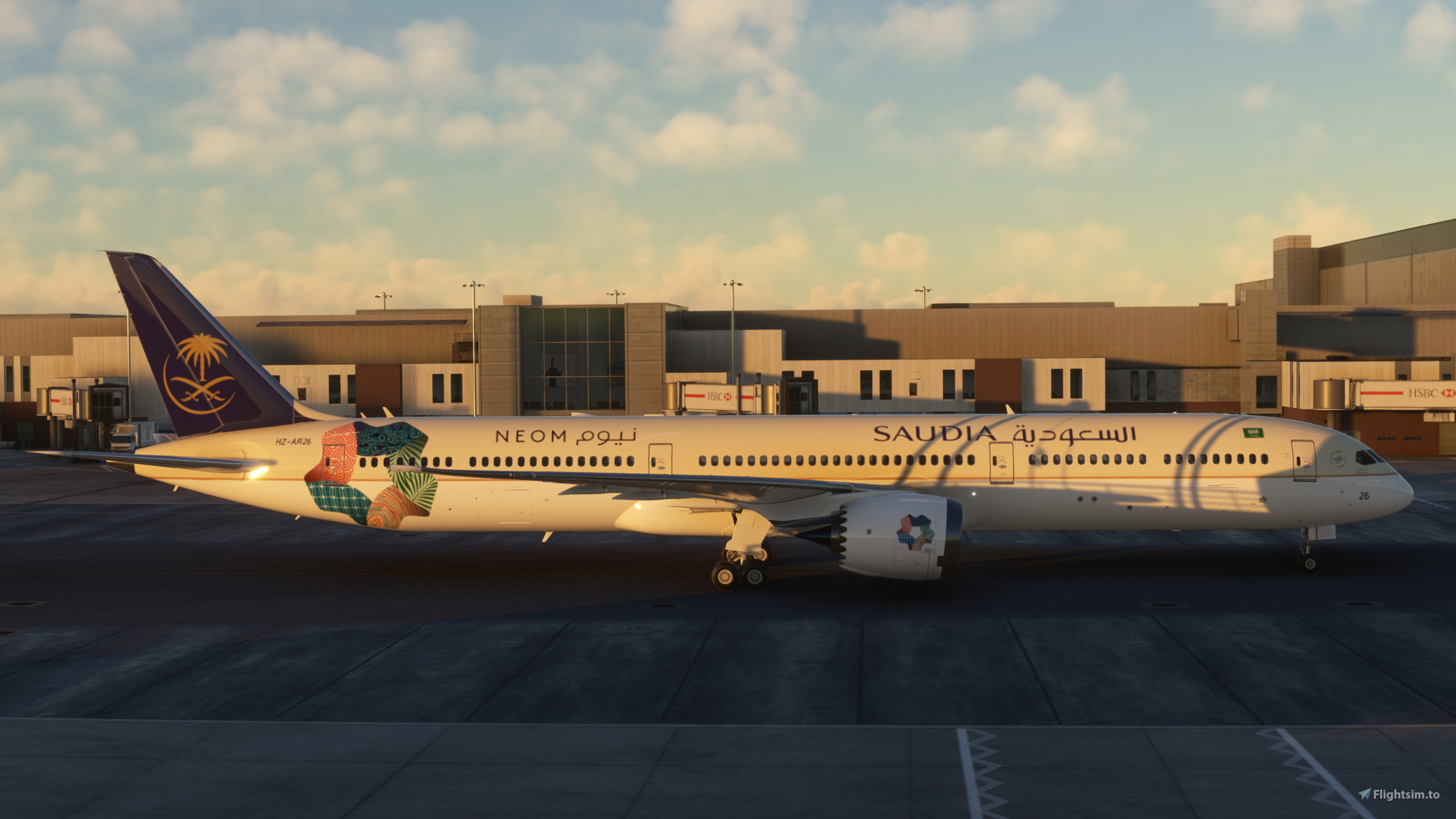 Asobo Boeing 787-10 Saudia Airlines - NEOM (HZ-AR26) - Aircraft
