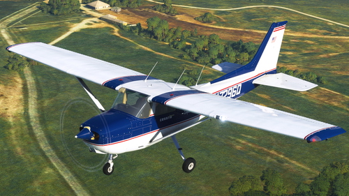 Asobo Cessna 172 Skyhawk N7296Q (Classic + G1000)