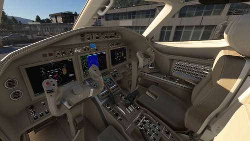 Asobo Cessna Longitude - Beige Cockpit