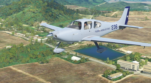 Asobo Cirrus SR22 Fuerza Aérea de Chile