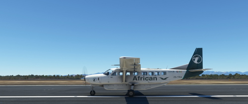 [Asobo][Cessna 208B Gd Cvan EX][4K] All African Airways Virtual airlines ZS -TRA 'table Mountain'