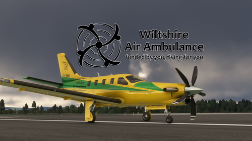 Asobo/Daher TBM930  Wiltshire Air Ambulance "G-FKMS" (Fictional)