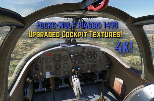 ATSimulations Focke-Wulf Piaggio 149D Clean 4K Cockpit Textures!