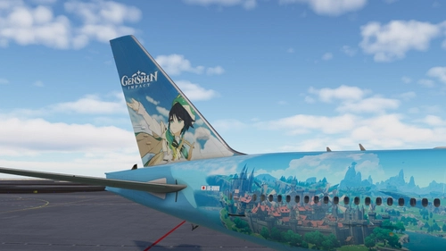 AT Venti B777-300ER Genshin Impact livery