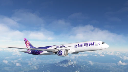 AT Yae Miko B787-9 Genshin Impact livery