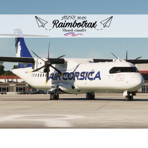 ATR 72-600 Air Corsica FLEET pack "Sticker AMBIZIONE 2025" [raimbotrax][8K]