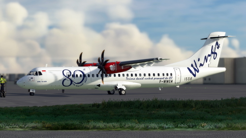 ATR 72-600 Wings Air "80th ATR" Special Livery PK-WJQ/F-WWEM | 8K
