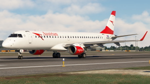 Austrian Airlines | OE-LWA | FSS E195 | w/ Cabin Textures thumbnail 2