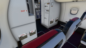 Austrian Airlines | OE-LWA | FSS E195 | w/ Cabin Textures thumbnail 10