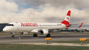 Austrian Airlines (New Paint) | OE-LWD | FSS E195 | w/ Cabin Textures thumbnail 2
