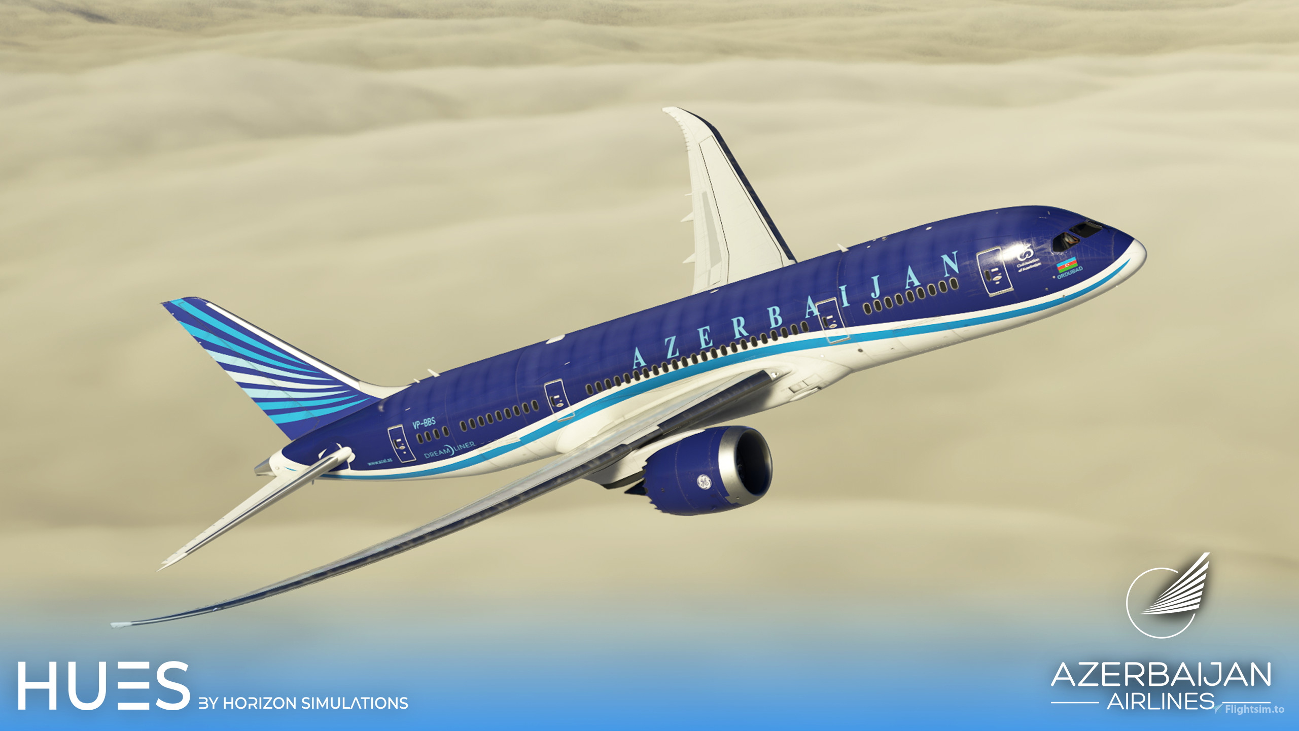 Azerbaijan Airlines VP-BBS | Kuro B787-8 for Microsoft Flight