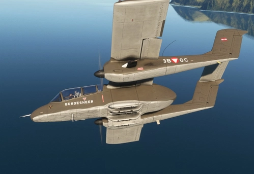 Azurploy Bronco OV10A – Austrian Bundesheer (olive grey camouflage pattern)
