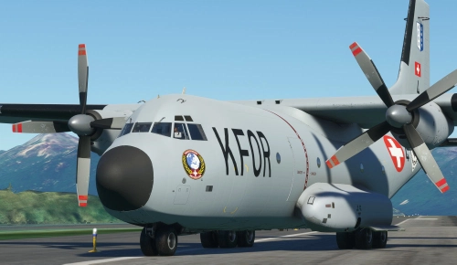Azurpoly C-160 Transall United KFOR Swisscoy