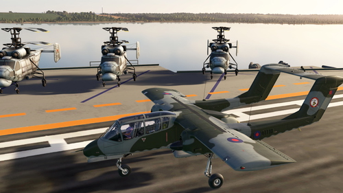 AzurPoly OV-10 Bronco Krait Squadron Livery 2 Green/Blue RAF
