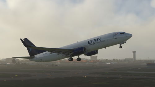 B737-800BCF BBN Airlines Indonesia PK-BBA (Blue Bird Nordic)