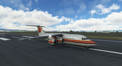 BAe-146-200 'Meatball' Livery Without Horizon Wording