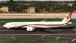 Bangladesh Airlines B77W S2-AFO livery for PMDG 777-300ER  (Factory edition)  thumbnail 7