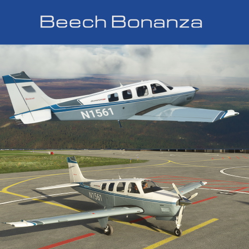 Beechcraft Bonanza Retro Grey