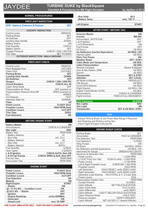 Beech Duke Turbine - Checklist & Procedures thumbnail 3