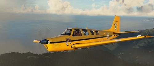 Beechcraft Bonanza A36 Yuma ochre yellow (Black Square Analog) 
