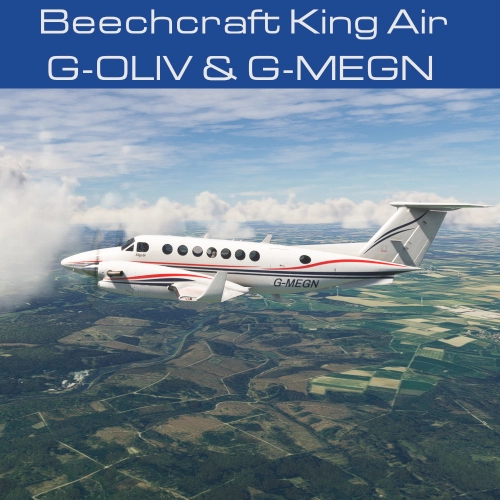 Beechcraft King Air 350 G-OLIV and G-MEGN