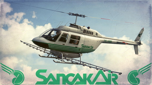 Cowansim Bell 206 TC-HBE Sancak Air (Vintage)