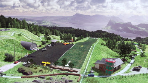 Schweiz Bergflugplatz Pilatus (Fictional)