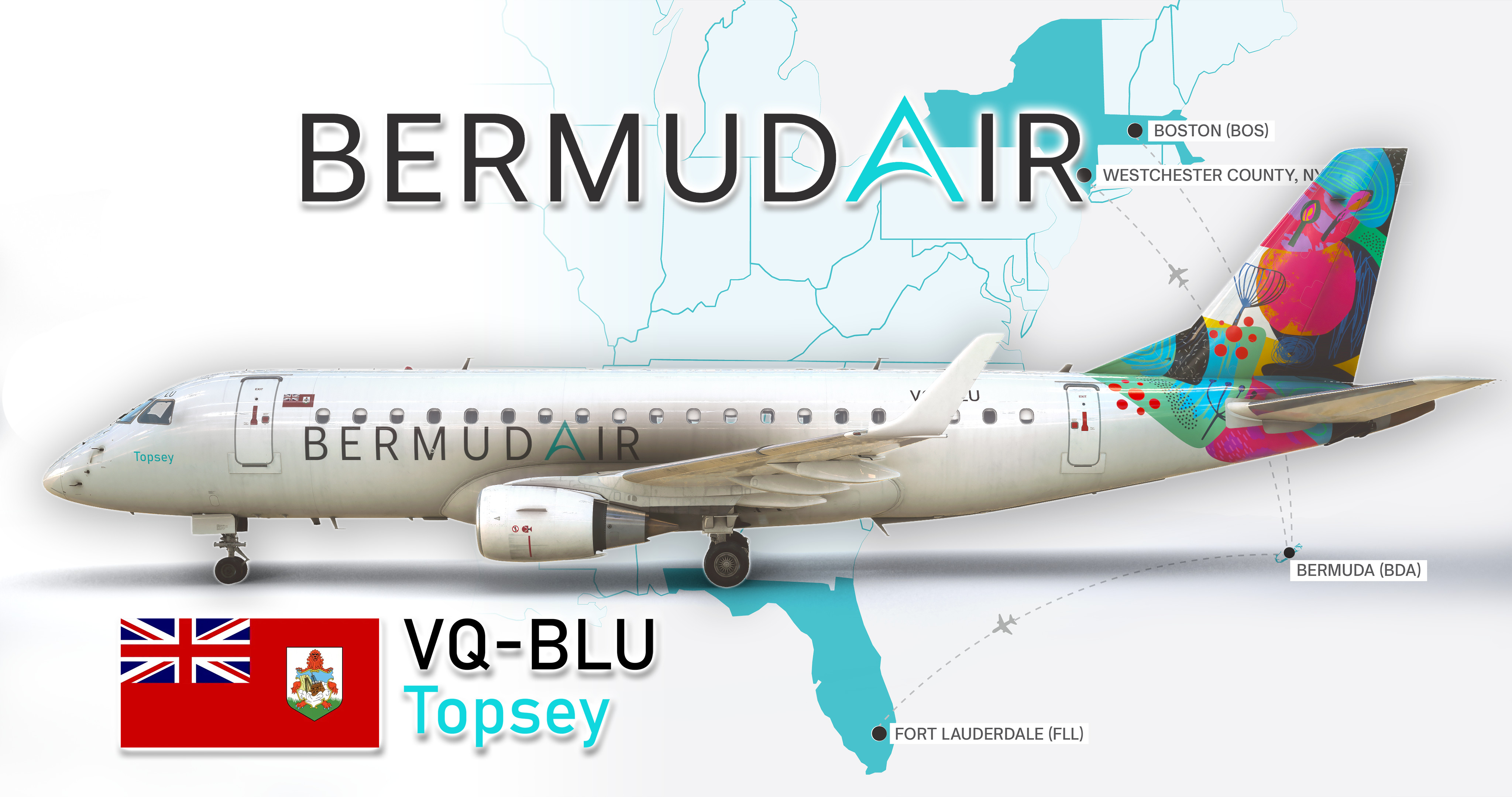 BermudAir E175 VQ-BLU - Image 1