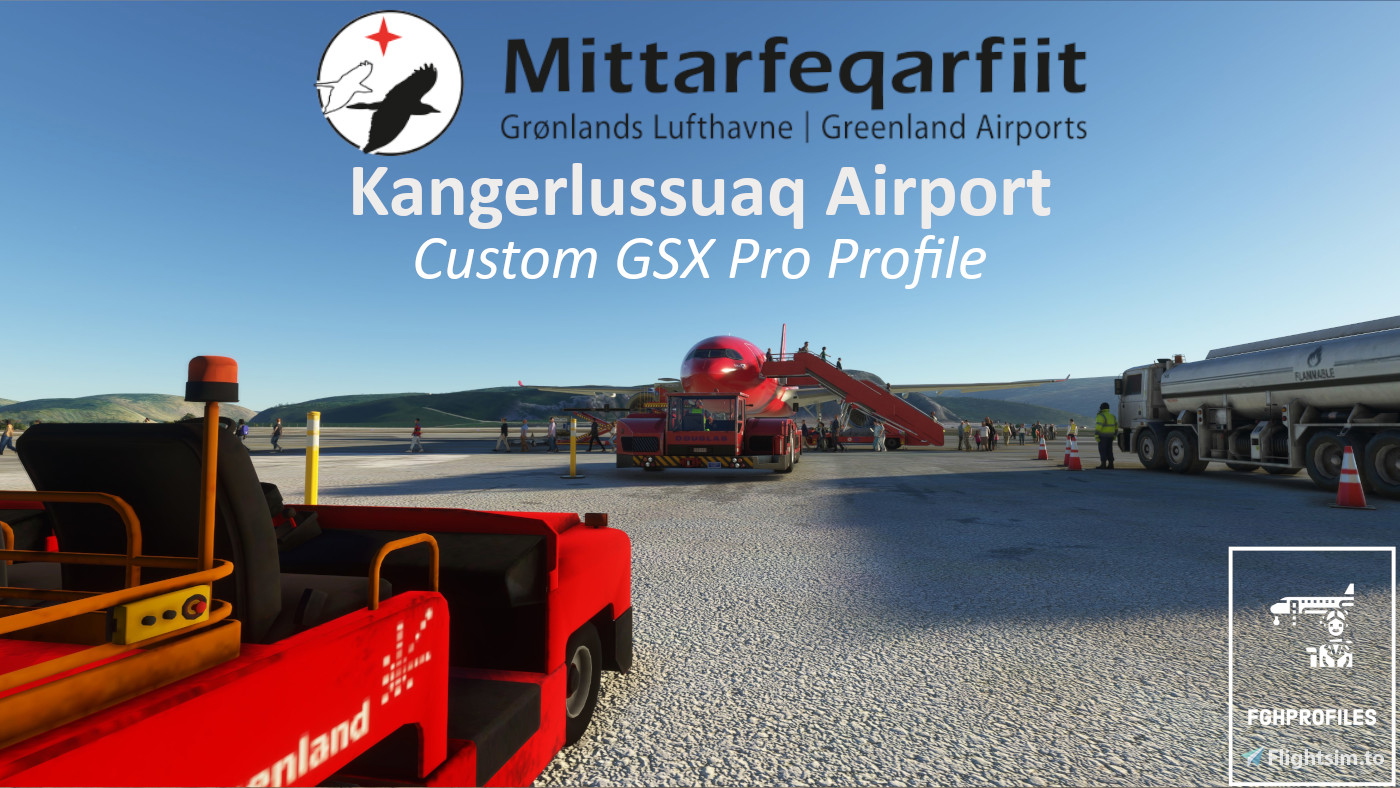BGSF (Kangerlussuaq Airport, Greenland) GSX Profile - (MK-Studios) - Includes BGSS, BGAA & BGUQ. - Image 1