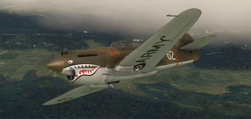 Big Radials P-40B Fictional Livery "Cruel Angel"